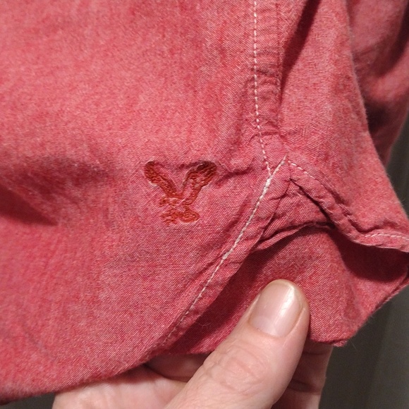 Men's XXL American eagle long sleeve button down shirt - Picture 4 of 7